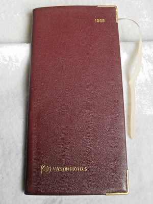 Westin Hotels 1985 Letts of London Leather Planner - Old But NEW Salesman Sample