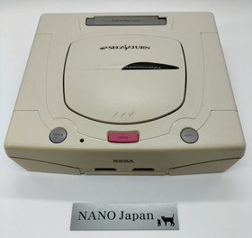 Sega Saturn Console HST-3220 White Model System Controller Tested Japan NTSC-J