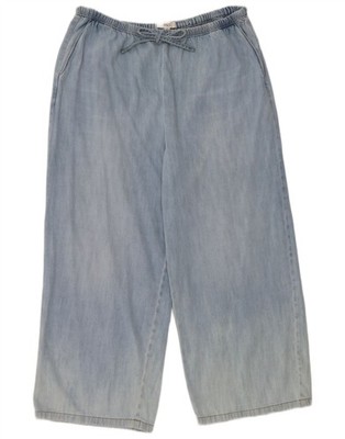 Marks & Spencer Damen Loose Jeans UK 18 XL W38 L26 Blau Baumwolle CJ03