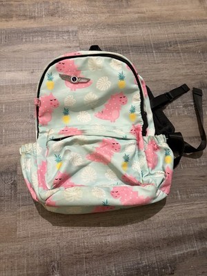 Lightweight Kids Preschool Backpack Dinosaur/Pineapple Design w/ Zipper Pockets
