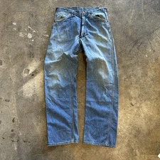 Vintage 60s Wrangler Carpenter Jeans 32x32 Denim Workwear