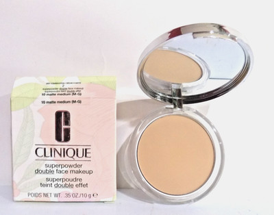 NEW~Clinique Superpowder Double Face Makeup ~10 Matte Medium~MISSING APPLICATOR*