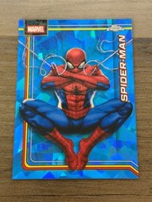 2026 Topps Chrome Sapphire Marvel Spider-Man Base Refractor #163