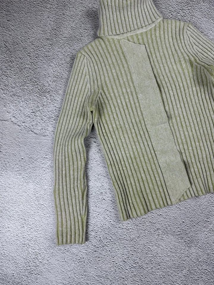 Vintage Diesel Style Wool Knitwear Sweater Striped Y2K Woman’s Size S-M - Image 3 of 4