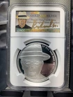 NGC PAWN STARS RICHARD HARRISON SR AUTOGRAPH OLD MAN .999 SILVER TROY OZ ROUND