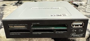 Rosewill Internal 74-in-1 Card Reader 3.5" Drive Front Bay Retail Box Type A USB