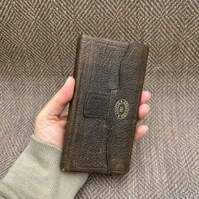 VTG Brown Leather Standard Diary 151 1941 W/ Original Pencil Antique Collectible