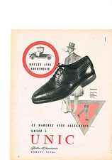 PUBLICITE ADVERTISING  1965   UNIC   chaussures à ROMANS