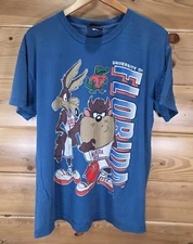 VTG Florida Gators University Looney Tunes TAZ T Shirt Men XL Thrashed 1994 90s