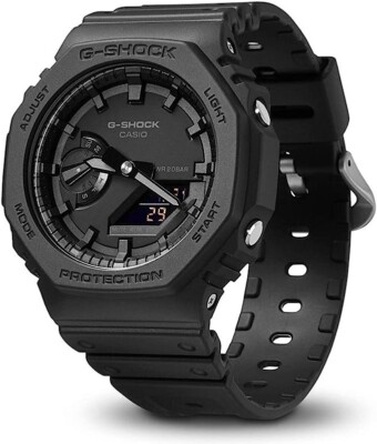 CASIO G-SHOCK GA-2100-1A1ER HERREN UHR HARZ SCHWARZ 40x45mm UNTERPREIS