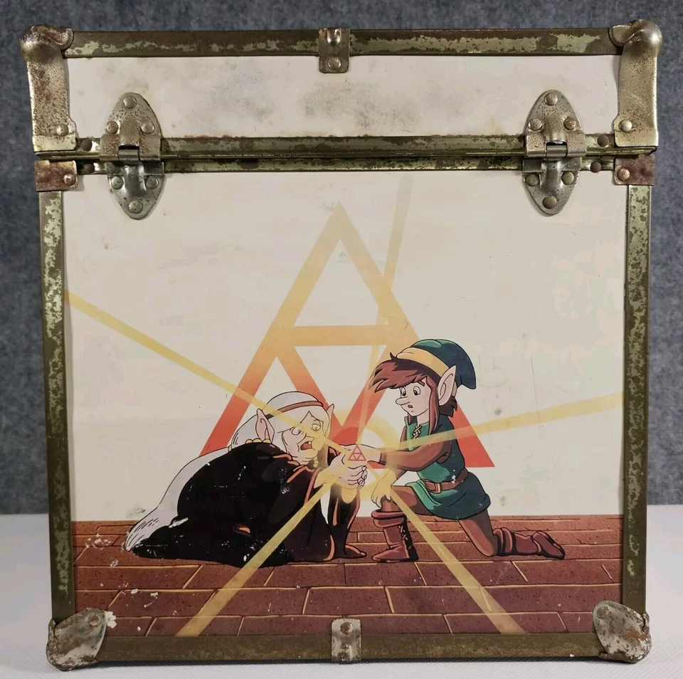 ULTRA RARE 80s Vintage Nintendo Super Mario Zelda Wood Box Toy Chest Storage NES - Image 4 of 4