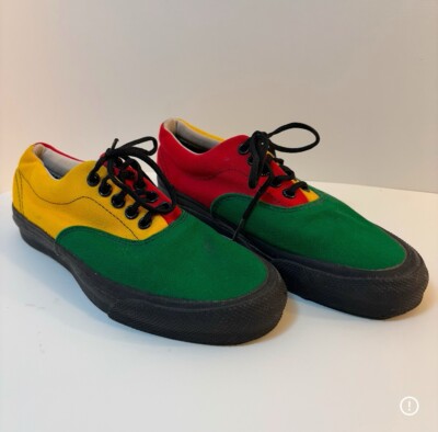 Converse 90S/ SKID GRIP/MADE IN USA/Rasta/US6/Multicolor/Canvas ...