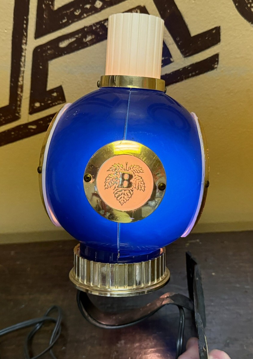 Pabst Blue Ribbon アンティークランプ VTG 1960s 1964 Pabst Blue Ribbon Beer PBR Hanging Lamp Light