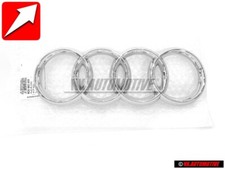 Audi Original Ringe Vorne Kühlergrill Emblem Logo Zeichen Chrom - 8D0853605