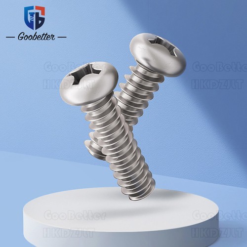 Mini Phillips Round Head Self Tapping Screws Small Bolts Nickel Plated M1 - M4 - Picture 3 of 6