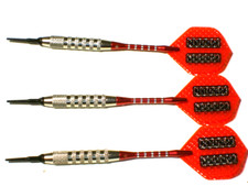 Soft Tip Darts, 17 Gram Brass with Aluminum Shafts, New 596