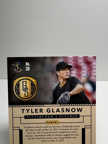 2017 Gold Standard Baseball Tyler Glasnow Rookie Patch Auto 3/199 NO-39 - Picture 6 of 7