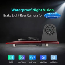 Car Brake Light Rear Camera Night Vision 130° For Ford Transit Custom 2012-2015