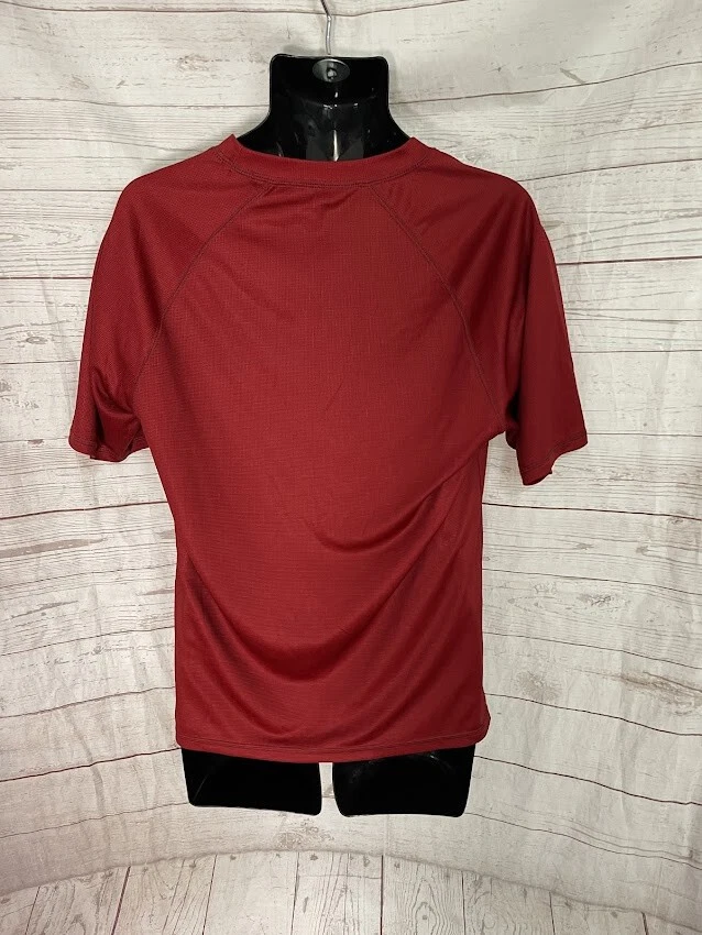 Camiseta ZeroXposur Protección Solar Hombre Manga Corta Vinous-Rojo Talla M Foto 3 de 4