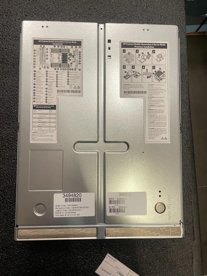 HP ProLiant BL685c G6 Blade Server CTO - 491338-B21 - 508966-001 - Image 3 of 4