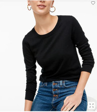 NEW NWT J. Crew Factory Cotton Teddie Sweater Size: S Color: Black