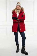 Holland Cooper Rich Red Mountaineer Parker Hooded Coat M 10