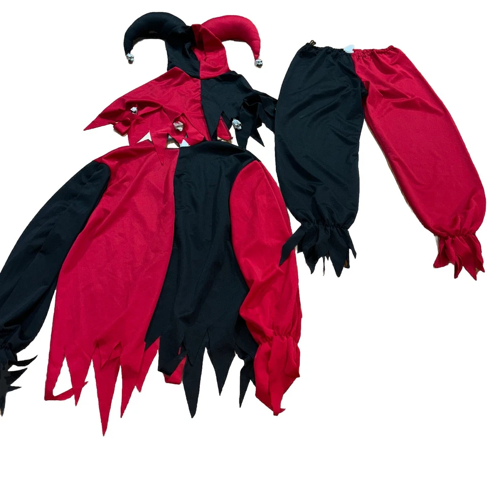 Jester Los Angeles Costume Medium Pants, Shirt, and Headpeice. - Image 2 of 4