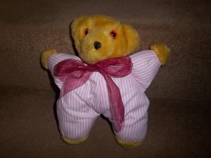 vintage pink teddy bear
