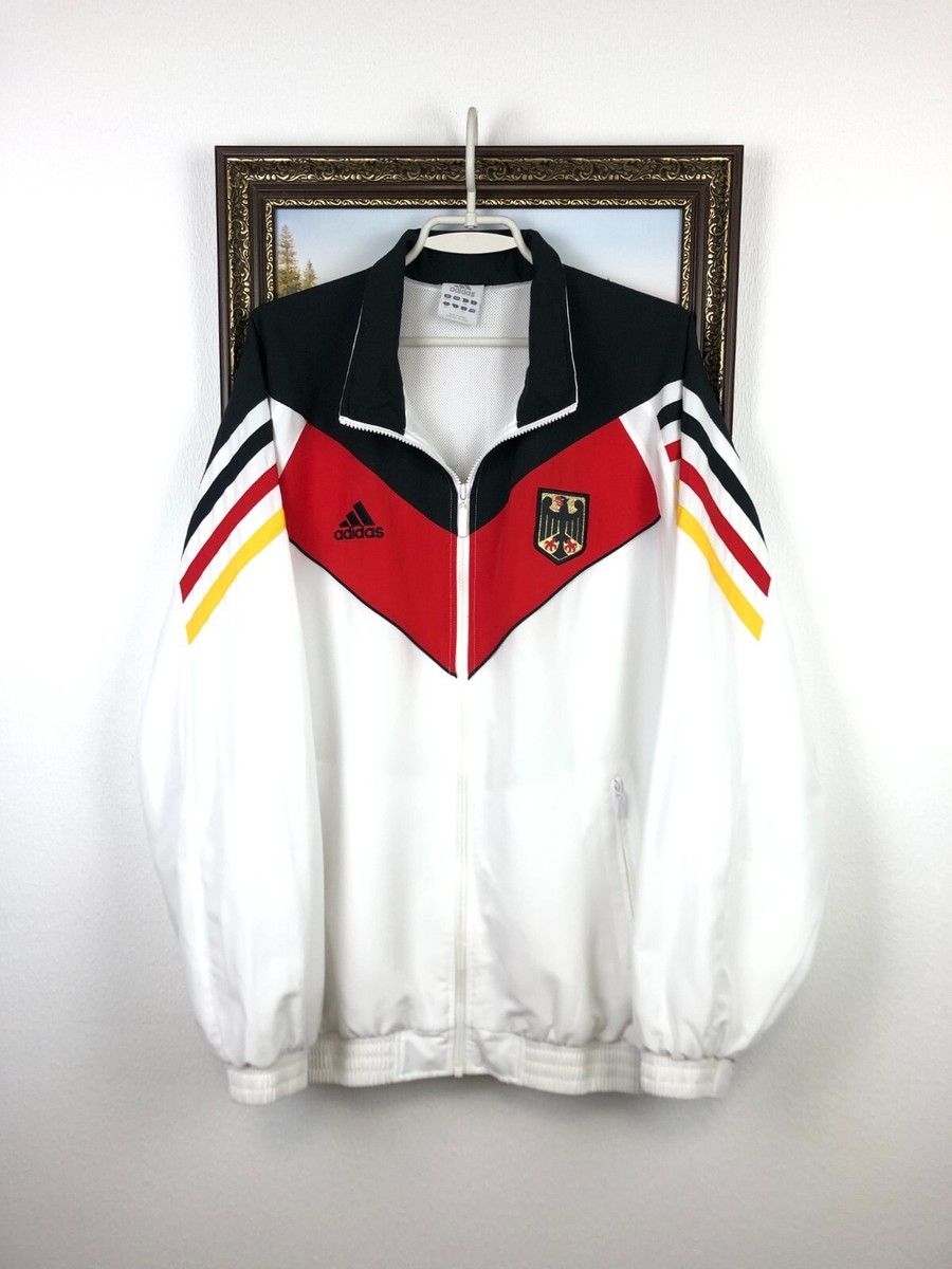Vintage Adidas Germany Olympics Seul Jacket Mens Track Top White
