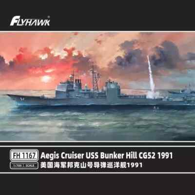 Flyhawk FH1167 1/700 USS Aegis Cruiser Bunker Hill CG52 1991