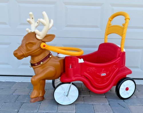 Little Tikes Reindeer Carriage Foot-to-Floor Toddler Ride-on -Rare - No Stickers