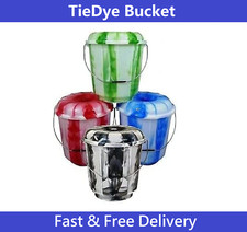 5L Litre Plastic Bucket Bin with Lid And Metal Handle Home Commercial Campaign