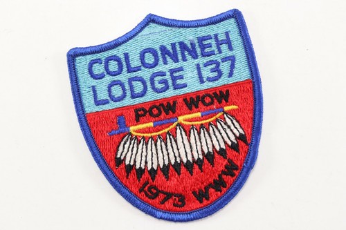 Vintage 1973 Colonneh Lodge 137 Order Arrow WWW Boy Scout of America Camp Patch