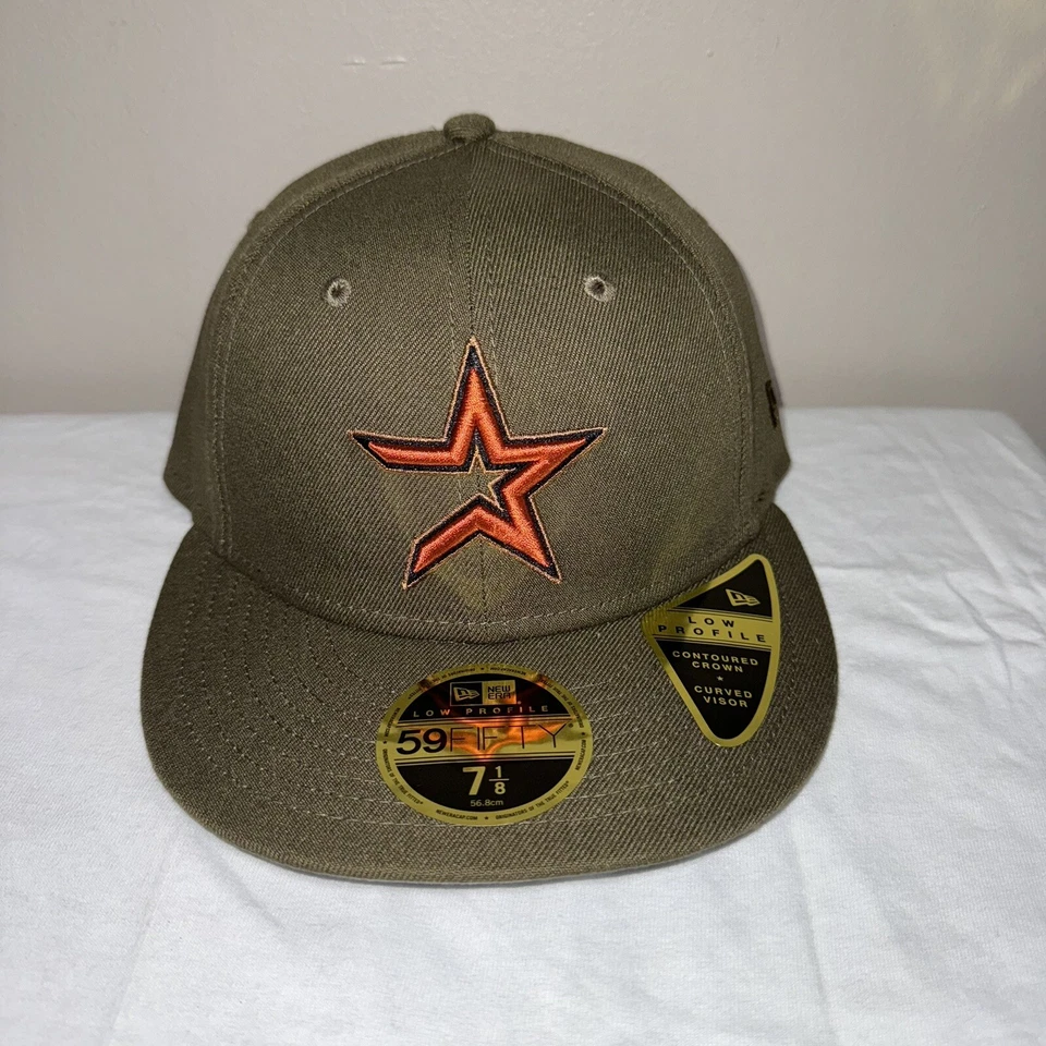 Houston Astros Hat Cap NEW ERA 59FIFTY Rustic Fall MLB 2023 Brown Size 7-1/8 NWT - Image 2 of 4
