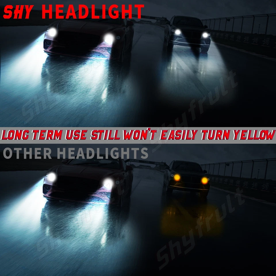 4PCS 5.75" bright LED Headlights Hi-Lo Beam For Mercedes-Benz 380SL 450SL 560SL - Image 2 of 4