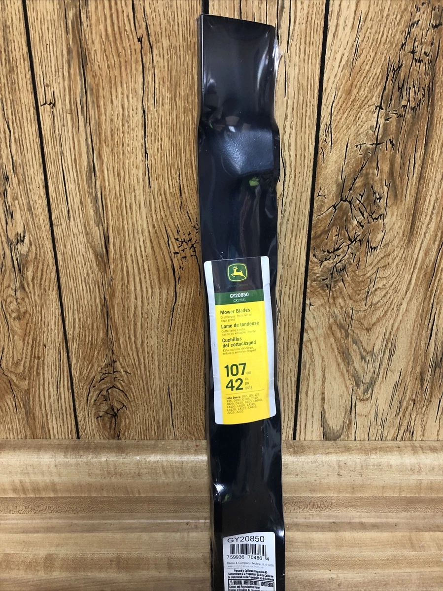 2 Pack John Deere 42in Mower Blades GY20850 New