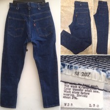 Vintage Levis 646 Jeans TAPERED LEG 1646-0217 33 30 Measure 32 27 1/2 Orange Tab