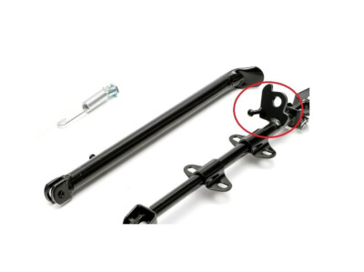 Complete Foot Peg Mount With 8mm Kick Stand For Pit Bike KL09 – Black Alloy Steel (PCC FP15)