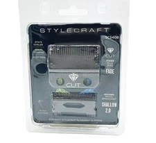 StyleCraft Diamond Cut Fixed Fade Clipper Blade W/Shallow Tooth 2.0set SC540B