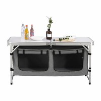 Klapptisch Campingtisch Gartentisch HöHenverstellbar Picknicktisch Aluminium