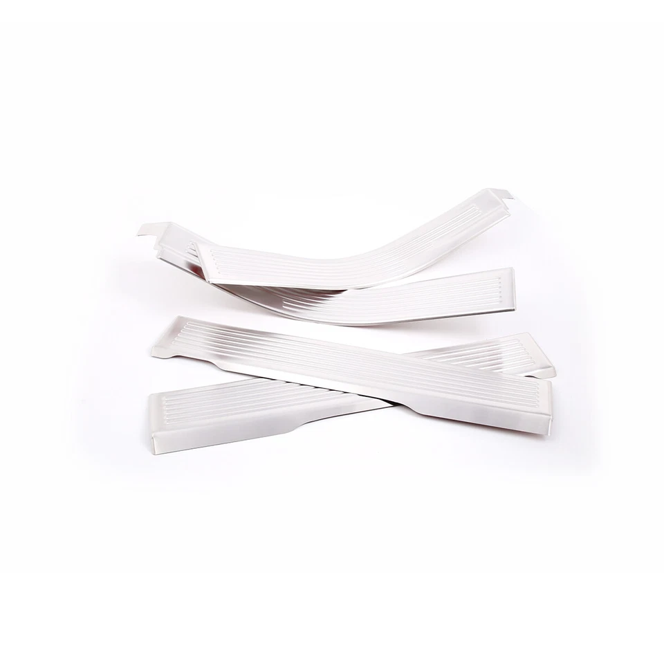 4PCS Stainless Steel Door Sill Trim Protector For Hummer H2 2003-2009 - Image 3 of 4