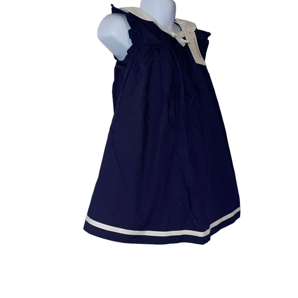 NUEVO CON ETIQUETAS Vestido Marinero Parche Calabaza Bebé Niñas 12 18 Meses Sin Mangas Cubierta de Pañal Foto 4 de 4