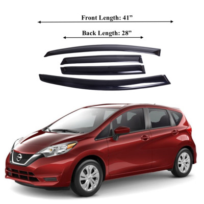 Fits VERSA NOTE HATCHBACK 2014-2019 Side Window Visor Sun Rain ...