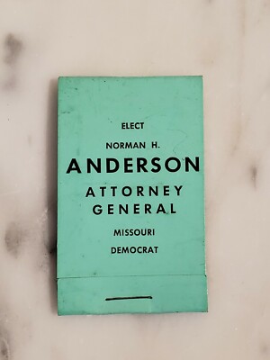 Vintage Sewing Kit Elect Norman H. Anderson Attorney General MO Democrat