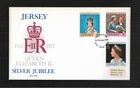 Jersey FDC 1977- Silver jubilee  VFU