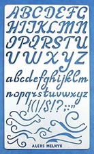 Aleks Melnyk #34.2 Metal Journal Stencil Alphabet Letters Stainless 