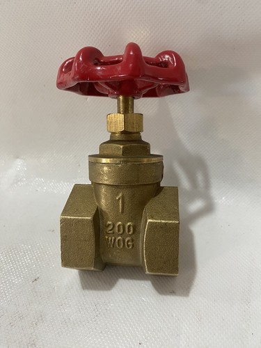 1” 200 WOG Brass Gate Valve Threaded New