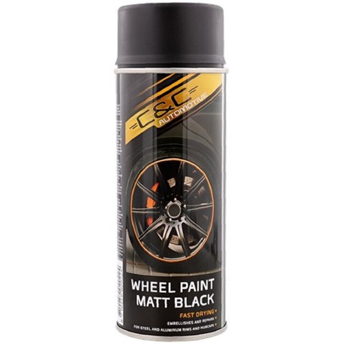 Alex Flittner Designs Felgenlack – Schwarz Hochglanz, 6x Lackspray Für Felgen, Schnelltrocknend
