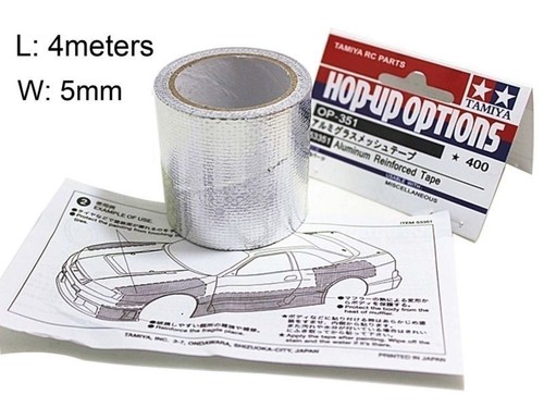 4M Aluminum Reinforced Tape to Protect 1/10 1/8 RC Touring Drift Car Body Shell - Picture 1 of 2