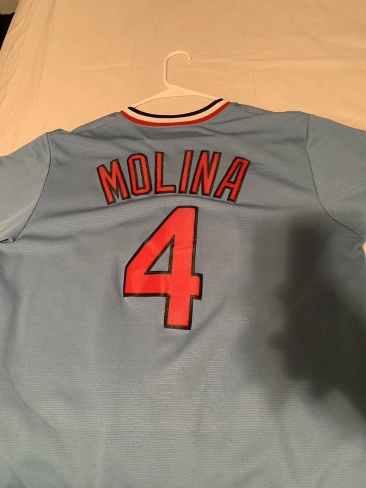 Camiseta de los Cardenales de San Luis (Yadier Molina #4) Foto 2 de 3